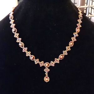 Necklace and earrings